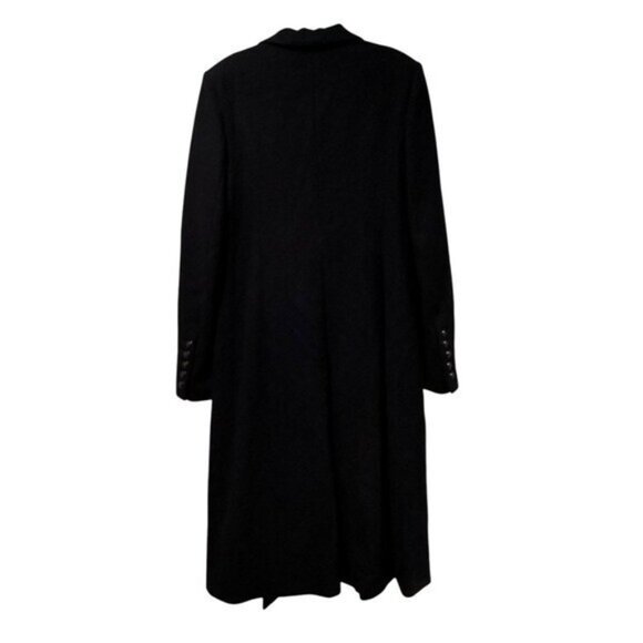 L'wren Scott Tuxedo Terrace Coat Women's Size 46 Dark Blue Wool Long Runway 2010 - Picture 4 of 11
